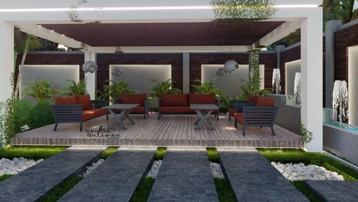 تصميم الحدائق والفراغات الخارجية